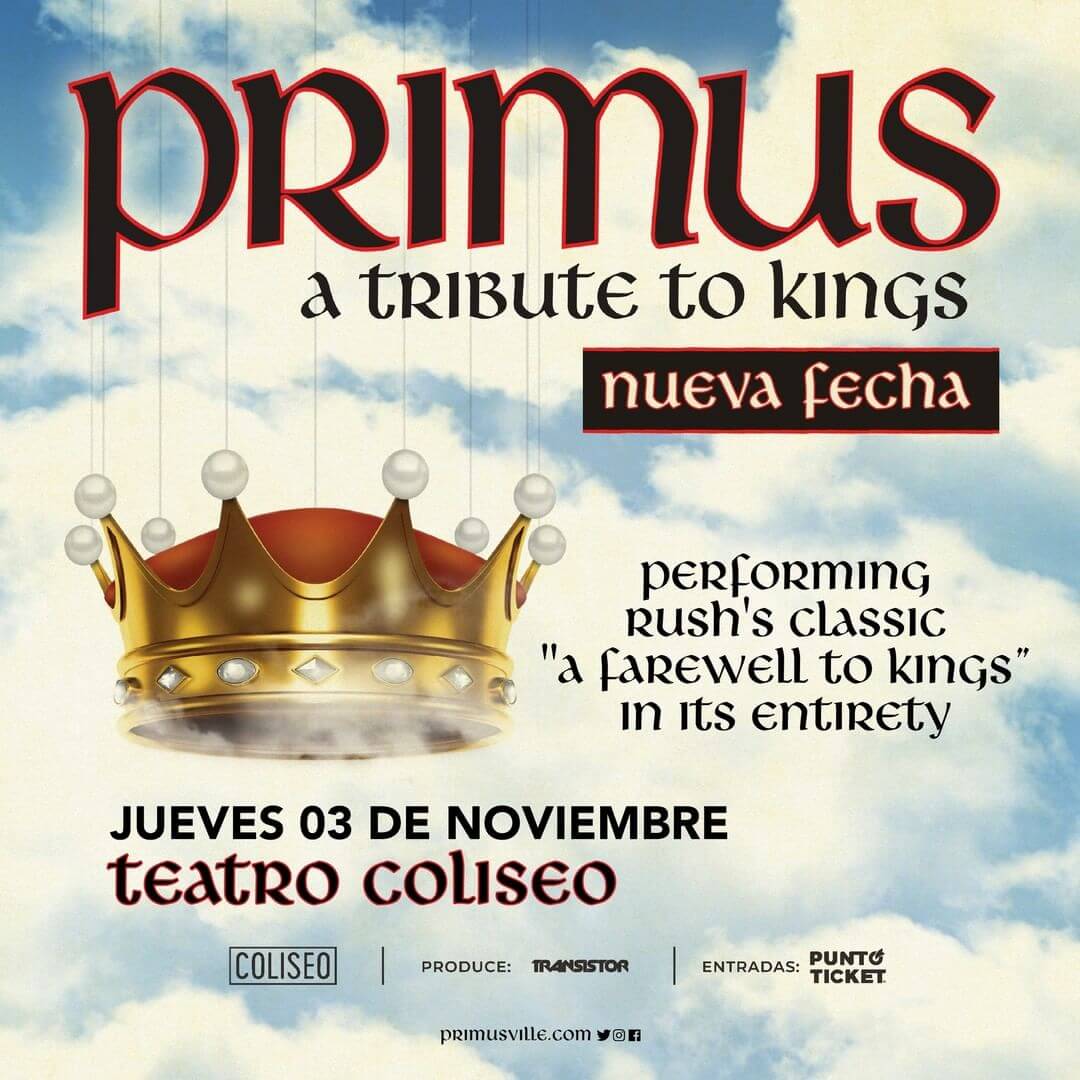 Primus agenda nuevo concierto homenaje a Rush en Chile